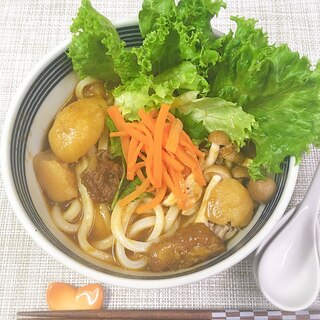 リメイクレシピ☆野菜たっぷりカレーうどん♪